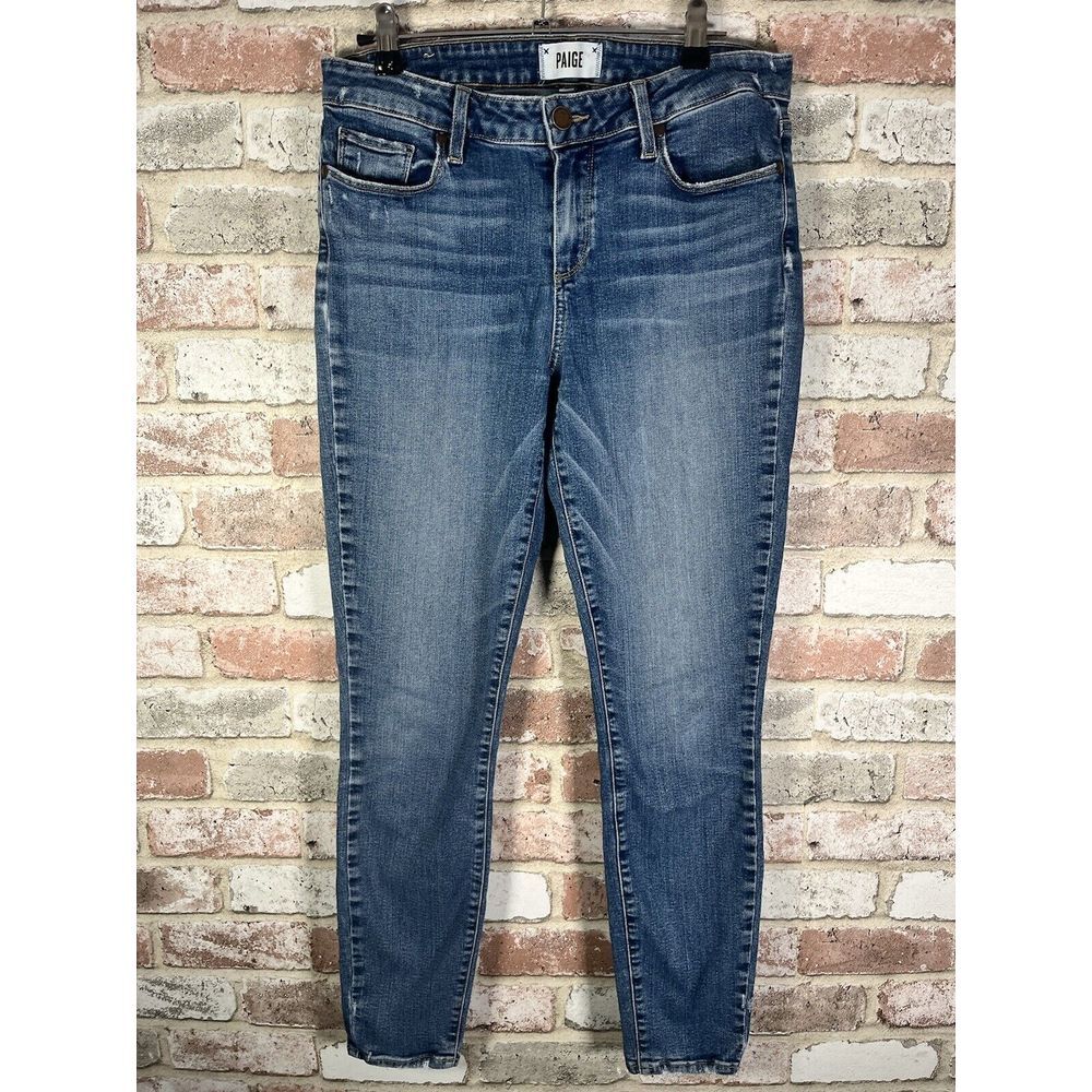 Paige Jeans Sz 30‎ (28 In Waist) Mid-Rise Cropped Jeans Inseam 27"